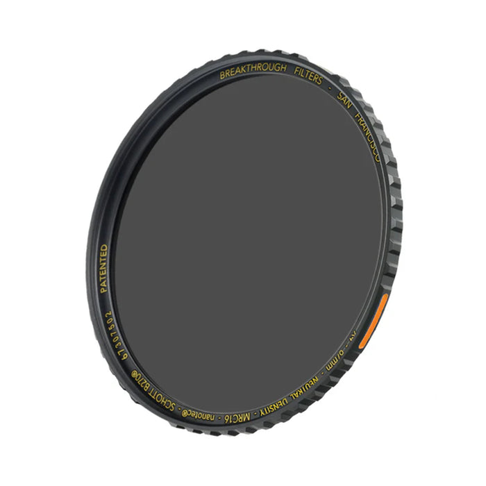 Breakthrough Photography 62mm X4 Solid Neutral Density 0.9 Filter - 3 Stop