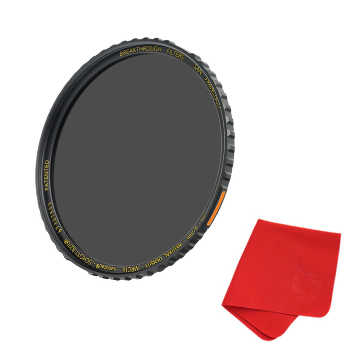 Breakthrough Photography 62mm X4 Solid Neutral Density 0.9 Filter - 3 Stop