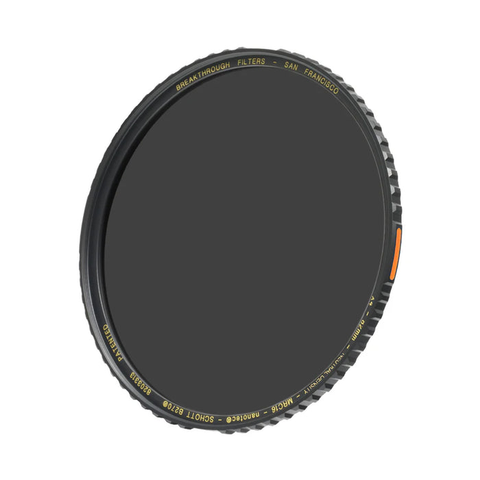 Breakthrough Photography 82mm X4 Solid Neutral Density 1.8 Filter - 6 Stop