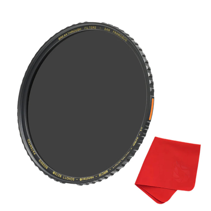 Breakthrough Photography 82mm X4 Solid Neutral Density 1.8 Filter - 6 Stop
