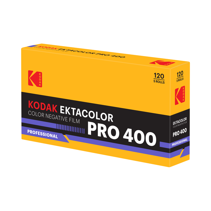 Kodak Eastman Professional EKTACOLOR PRO 400 Color Negative - 120 Film, 5 Pack