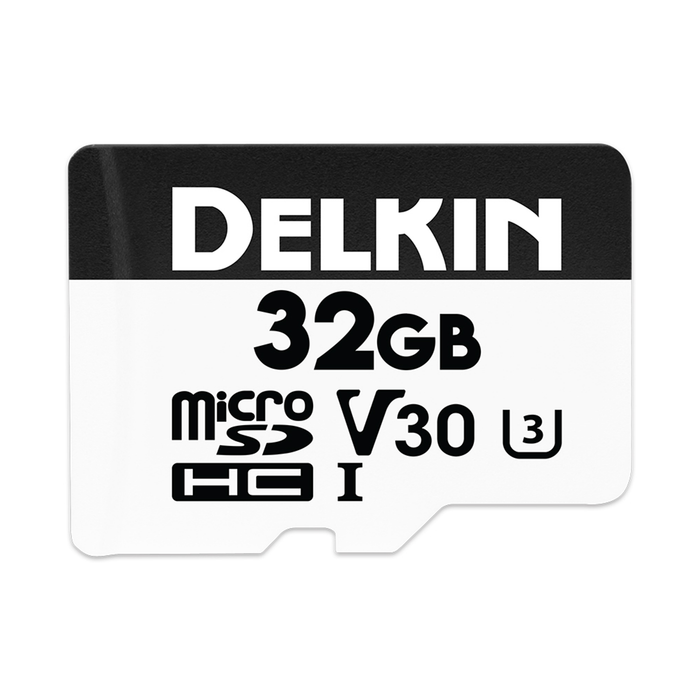 Delkin Devices 32GB HYPERSPEED UHS-I (U3/V30) microSDHC Memory Card with SD Adapter