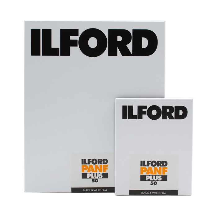Ilford Pan F Plus 50 Black & White - 4x5 Sheet Film, 25 Sheets