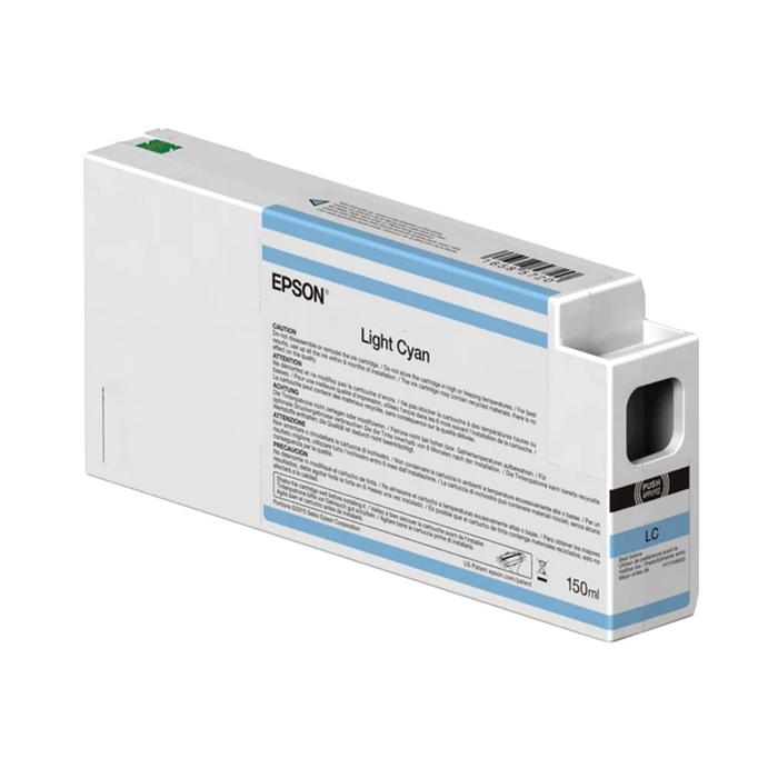 Epson T54V500 UltraChrome HD Light Cyan Ink Cartridge for Select SureColor P-Series Printers - 150mL