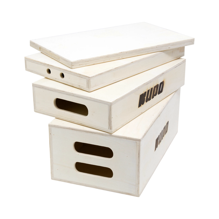 Kupo 4-in-1 Nesting Apple Box Set (Pancake, Quarter, Half & Full Apple Box)