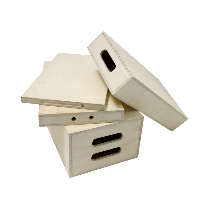 Kupo 4-in-1 Nesting Apple Box Set (Pancake, Quarter, Half & Full Apple Box)