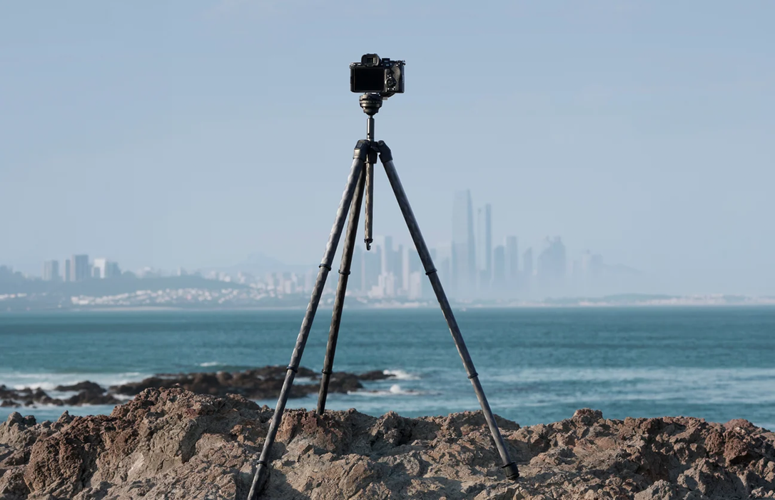 PGYTECH ZiPod Travel Carbon Fiber Tripod with Ballhead - Glacier Silver