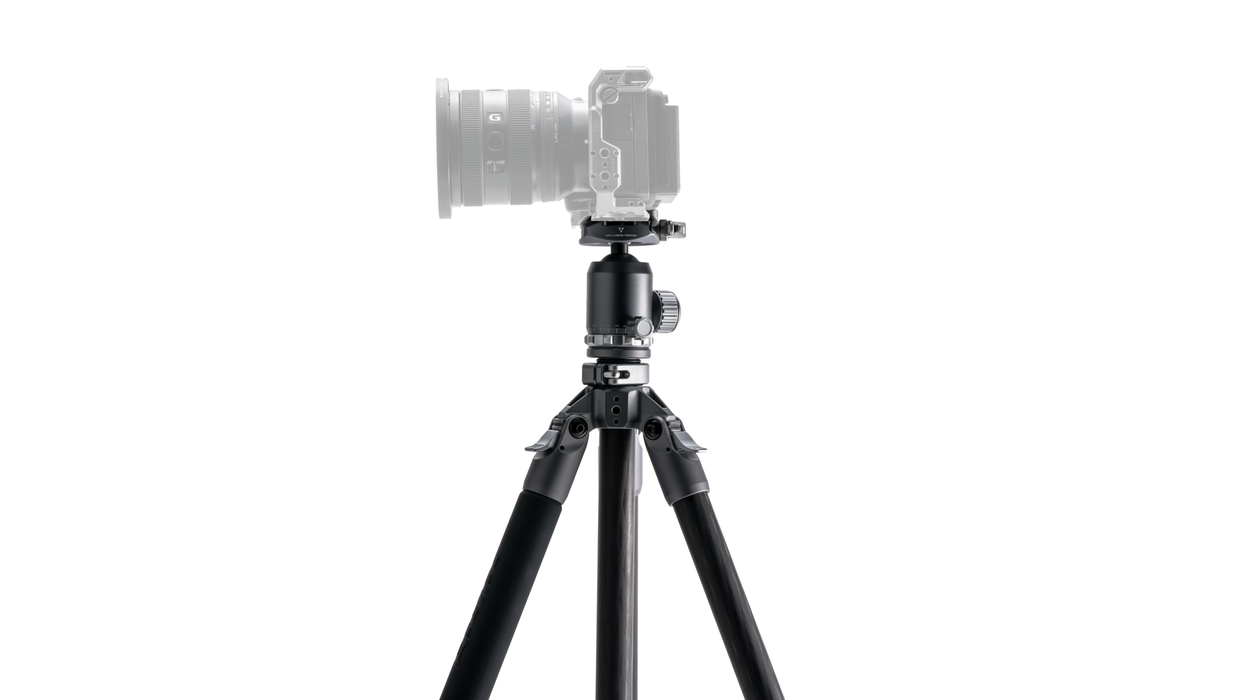 Tilta 3-Stage Carbon Fiber Tripod with BT05 Travel Ball Head (11lbs) - Space Gray