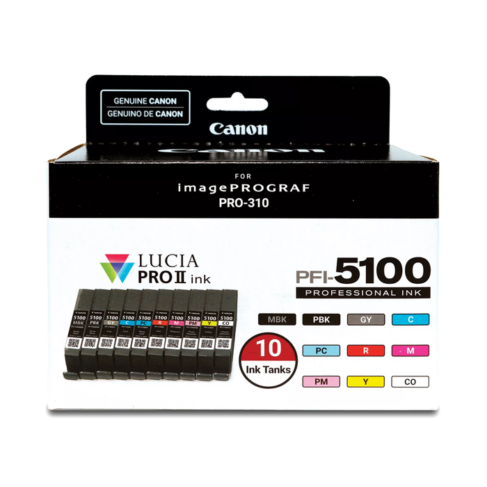 Canon PFI-5100 10 Color Value Pack