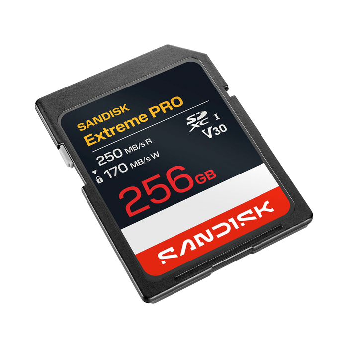 SanDisk 256GB Extreme PRO UHS-I SDXC V30 250R Memory Card