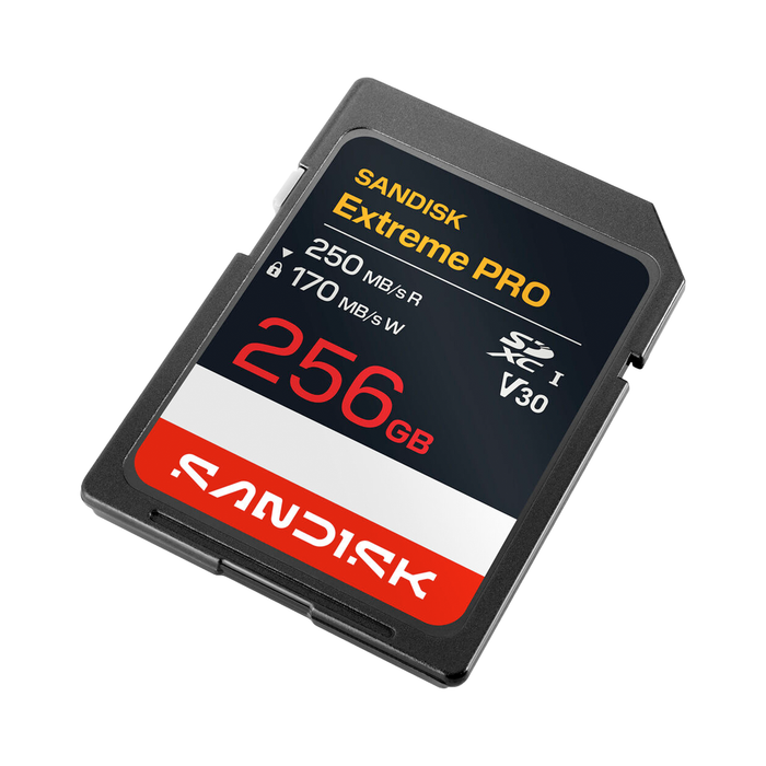 SanDisk 256GB Extreme PRO UHS-I SDXC V30 250R Memory Card