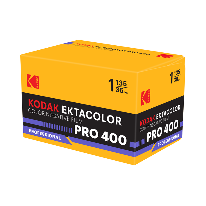 Kodak Eastman Professional EKTACOLOR PRO 400 Color Negative - 35mm Film, 36 Exposures, Single Roll (Boxed)