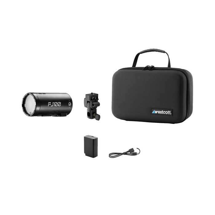 Westcott FJ100 Touchscreen Off-Camera Strobe with FJ Mini AC/DC Battery (100Ws)