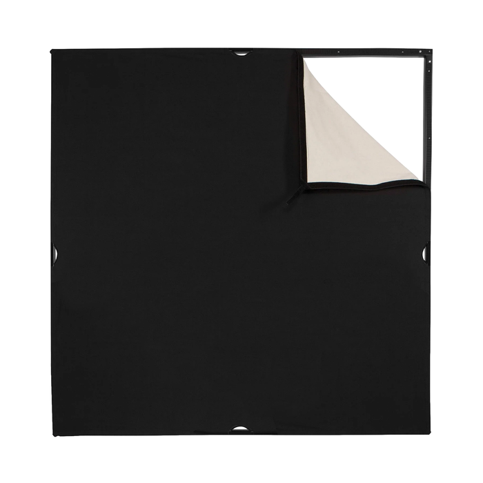 Westcott Scrim Jim Cine Fabric, 4' x 4' - Unbleached Muslin/Black