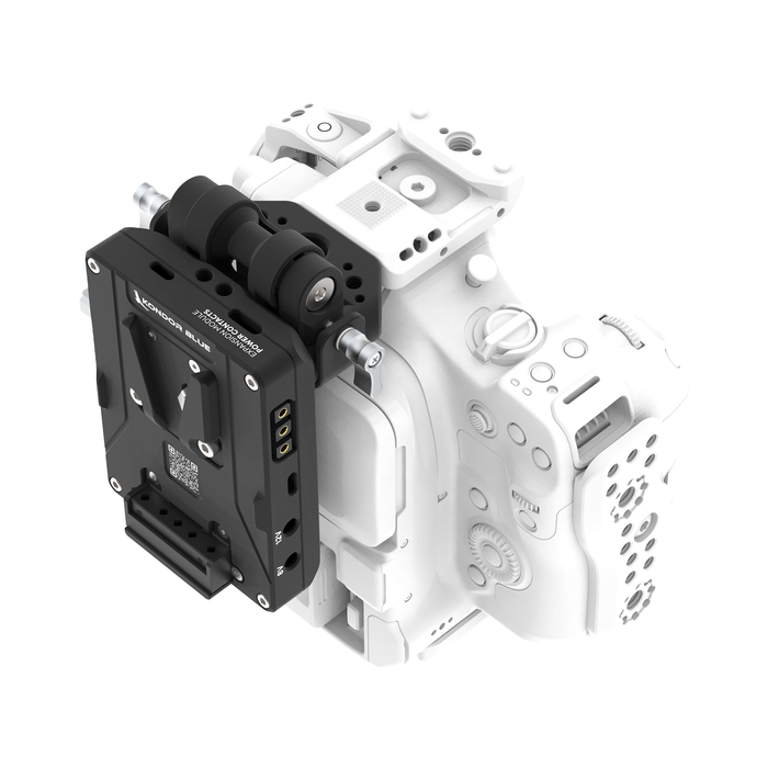 Kondor Blue V-Mount Battery Plate Kit for Canon C80 Cage - Raven Black