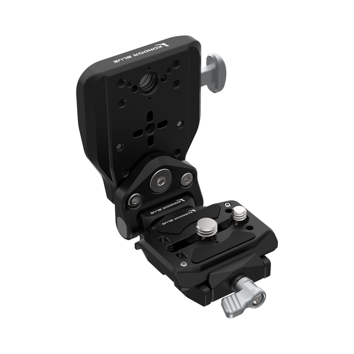 Kondor Blue ARC Battery Mount for Mini V-Mount Battery - Raven Black