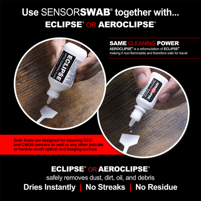 Photographic Solutions Type 1 Sensor Swab Ultra for APS-H Sensors, 20mm, 12-Pack