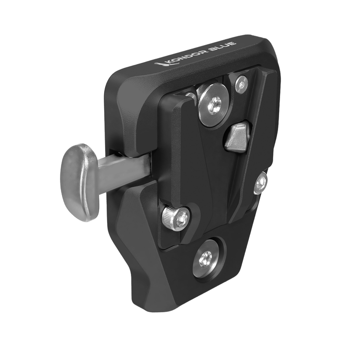 Kondor Blue Mini V-Mount Battery Plate - Raven Black