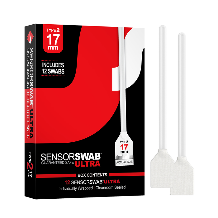 Photographic Solutions Type 2 Sensor Swab Ultra for APS-C Sensors, 17mm, 12-Pack