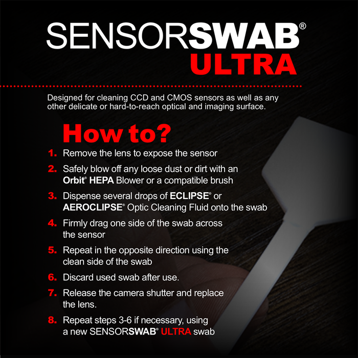 Photographic Solutions Type 2 Sensor Swab Ultra for APS-C Sensors, 17mm, 12-Pack