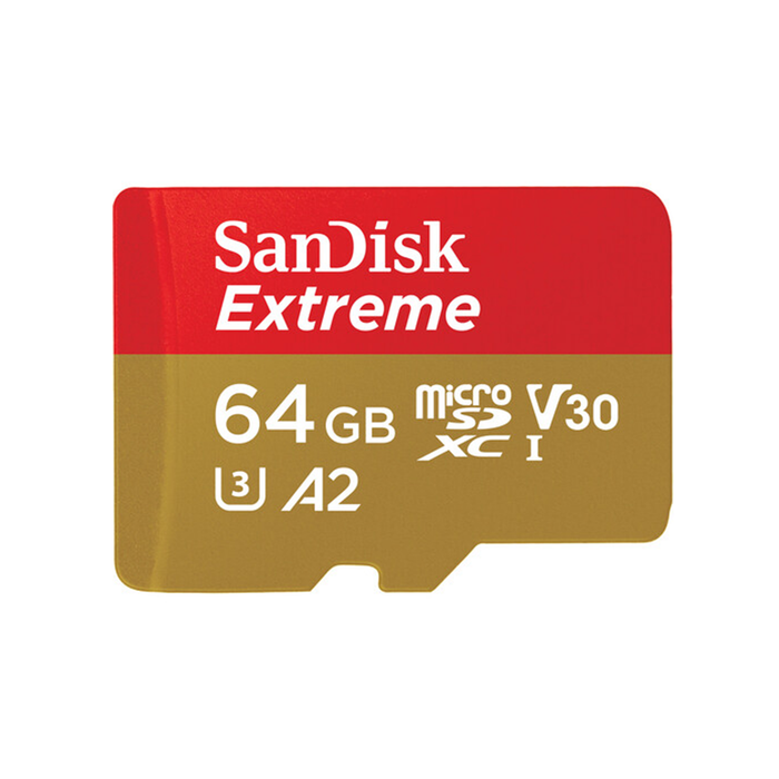 SanDisk 64GB Extreme microSDXC UHS-I Memory Card with SD Adapter