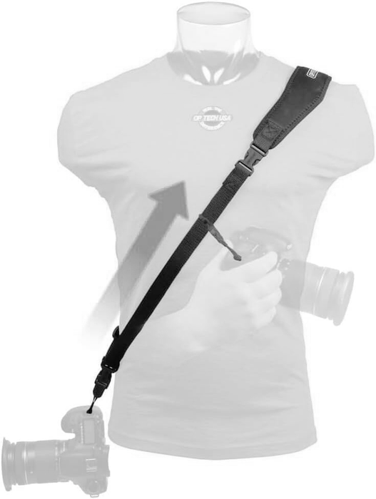 Op/Tech Utility Sling with Uni-Loop Connectors (1/4" Webbing), 26.5-31" - Black