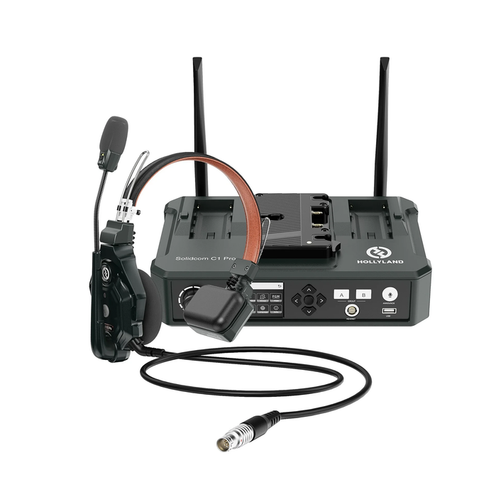 Hollyland Solidcom C1 Pro-Hub8S ENC 9-Person Full-Duplex Wireless Intercom System with Hub (1.9 GHz)