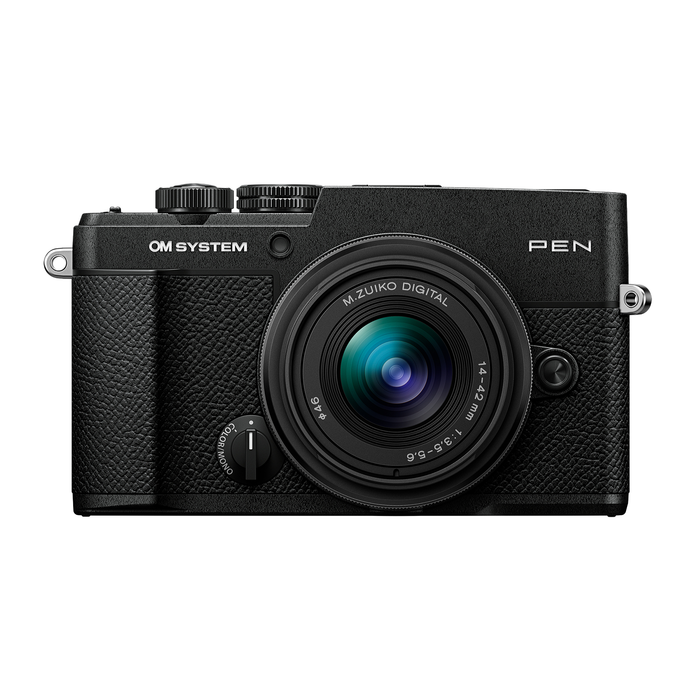 OM System PEN Camera with M.Zuiko 14-42mm f/3.5-5.6 III Lens & ED 40-150mm f/4.0-5.6 R Lens - Black