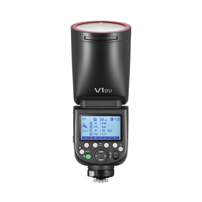 Godox V1 Flash for Olympus & Lumix (Red Ring)