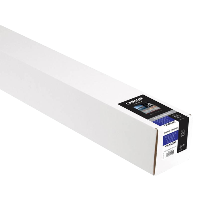 Canson Infinity Platine Fibre Rag Satin Inkjet Paper, 310 gsm, 24" x 39' - Roll