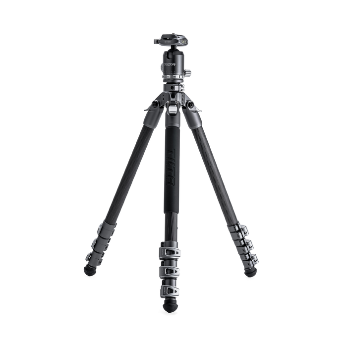 Tilta 3-Stage Carbon Fiber Tripod with BT05 Travel Ball Head (11lbs) - Space Gray
