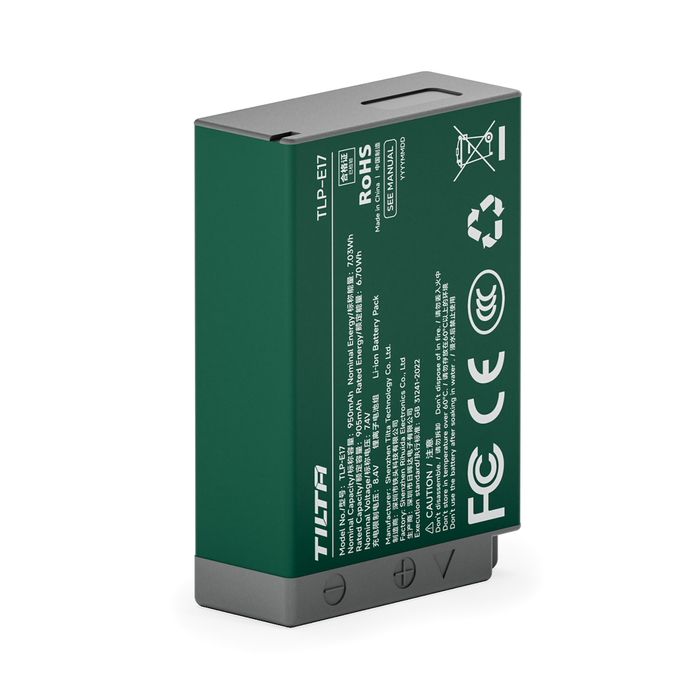Tilta LP-E17 Battery with USB-C Input (950mAh) - Forest Green