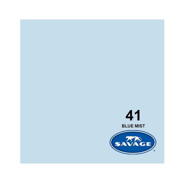 Savage #41 Blue Mist Seamless Background Paper 107" x 36' - In Store Pick Up Only