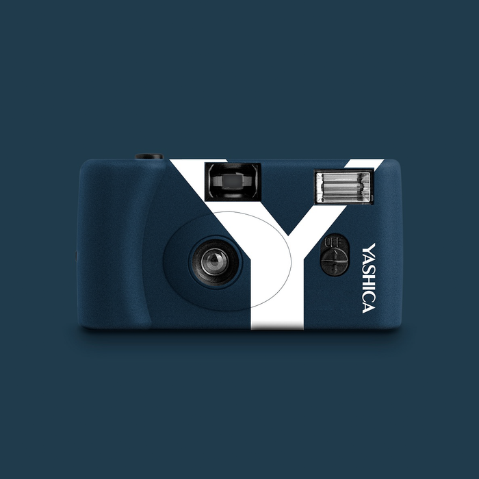 Yashica MF-1Y Snapshot Art 35mm Film Camera - Prussian Blue