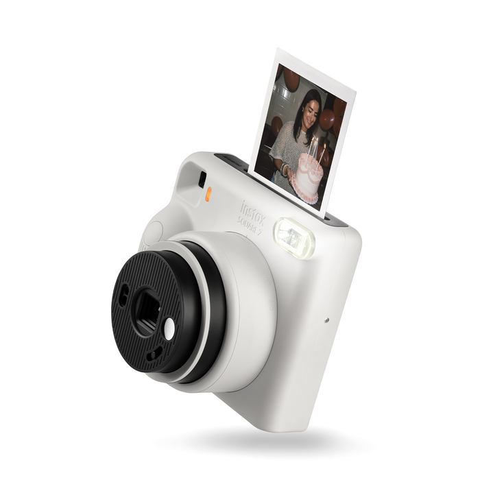 Fujifilm Instax SQUARE 2 Instant Film Camera - Misty White