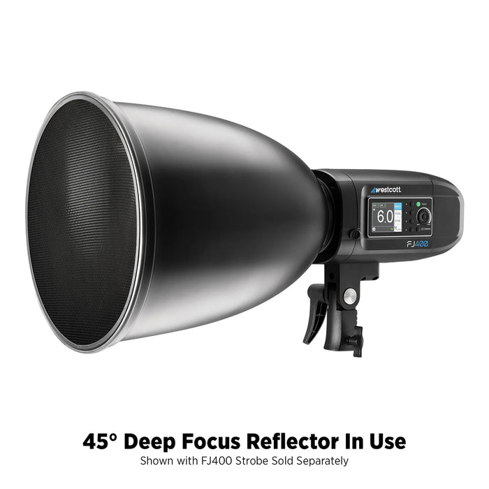 Westcott 45° Deep Focus Reflector with Honeycomb Grids & Diffusion (Godox/Bowens Mount)