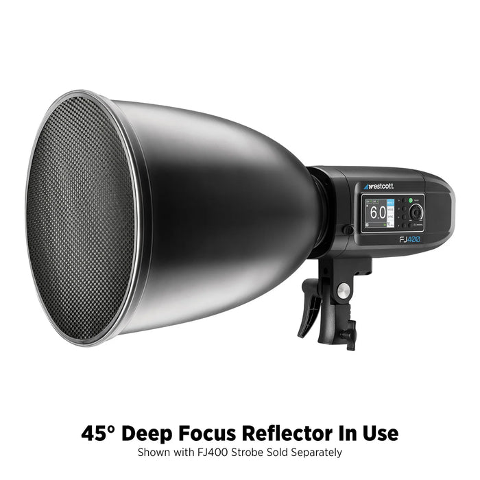 Westcott 45° Deep Focus Reflector with Honeycomb Grids & Diffusion (Godox/Bowens Mount)