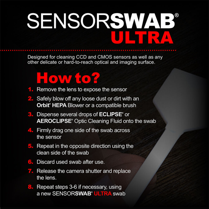Photographic Solutions Cine Sensor Swab Kit for 24mm/Super 35 Video Cameras