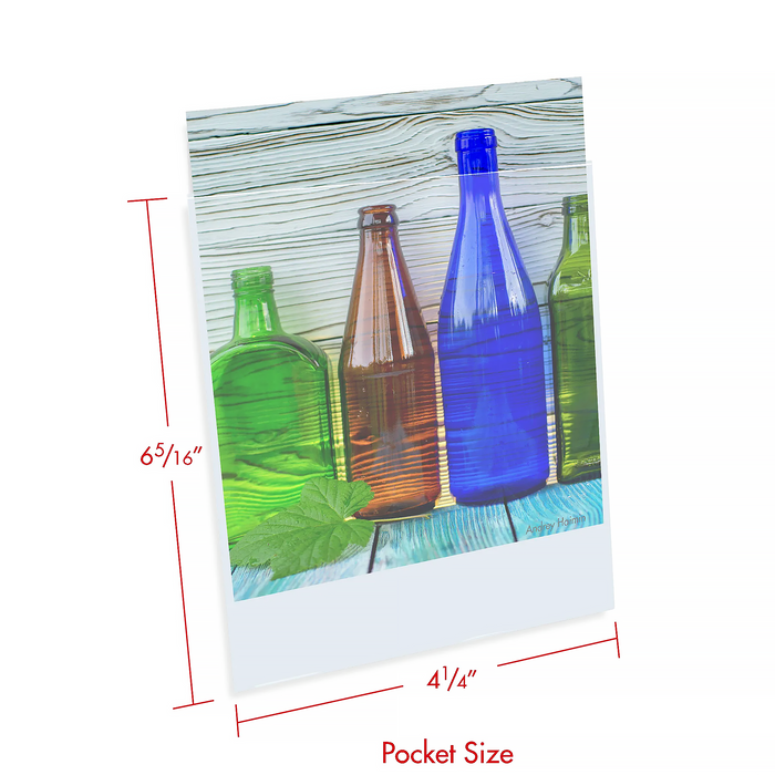 Print File 4×5-6PR Polypropylene Presentation Pocket with 1/16″ Top Lip, 4 × 6" - 100 Pack