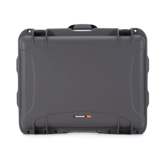 Nanuk 950 Wheeled Protective Case with Cubed Foam & Lid Foam - Graphite