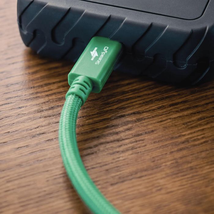 Glyph Technologies Connect+ High-Performance USB4 80Gbps/240W Type-C Cable, 78.7" (2m) - Glyph Green