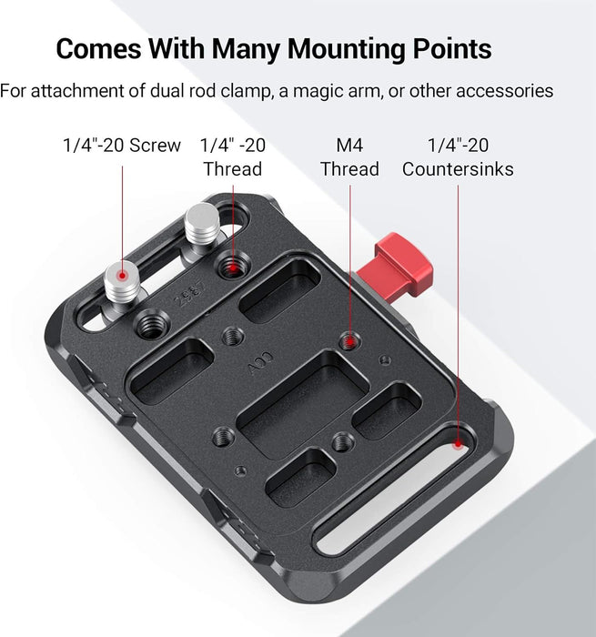 SmallRig Mini V-Mount Battery Plate with Crab-Shaped Clamp 2989