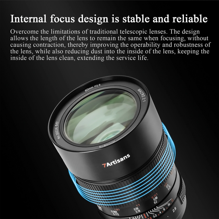 7Artisans 60mm f/2.8 Full-Frame 2X Ultra-Macro Lens - Nikon Z Mount