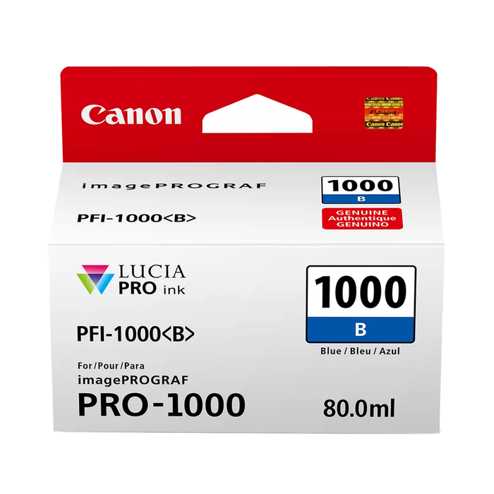 Canon PFI-1000 Blue Ink Cartridge - 80mL