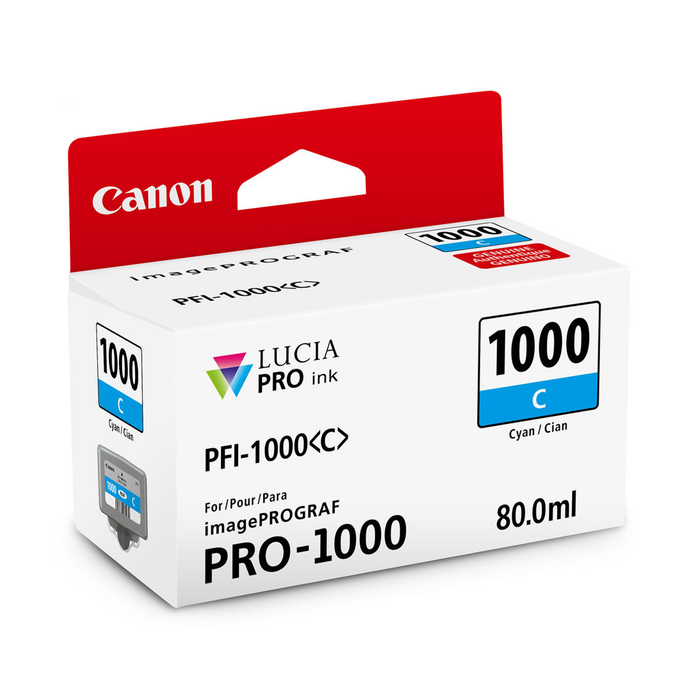 Canon PFI-1000 Cyan Ink Cartridge - 80mL