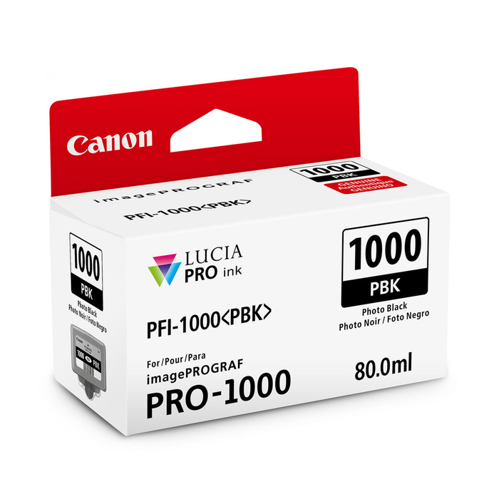 Canon PFI-1000 Photo Black Ink Cartridge - 80mL