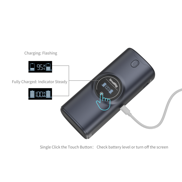 SmallRig Power Bank Charger Case Kit for 2 Sony NP-FZ100 Batteries 5109