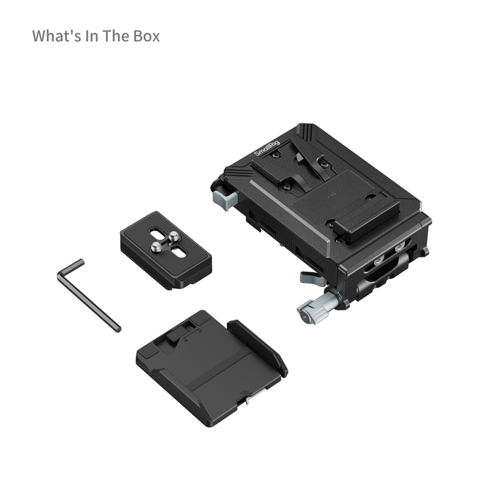 SmallRig V-Mount Battery Mount Plate Kit with Pro Circuit, 65W PD Charging, LCD Bracket & Tool-Free Arca-Swiss QR Plate 5227