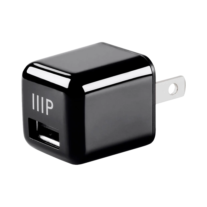 Monoprice Select USB-A Mini Wall Charger, 1-Port, 2.4A Output for iPhone, Android, and Galaxy Devices