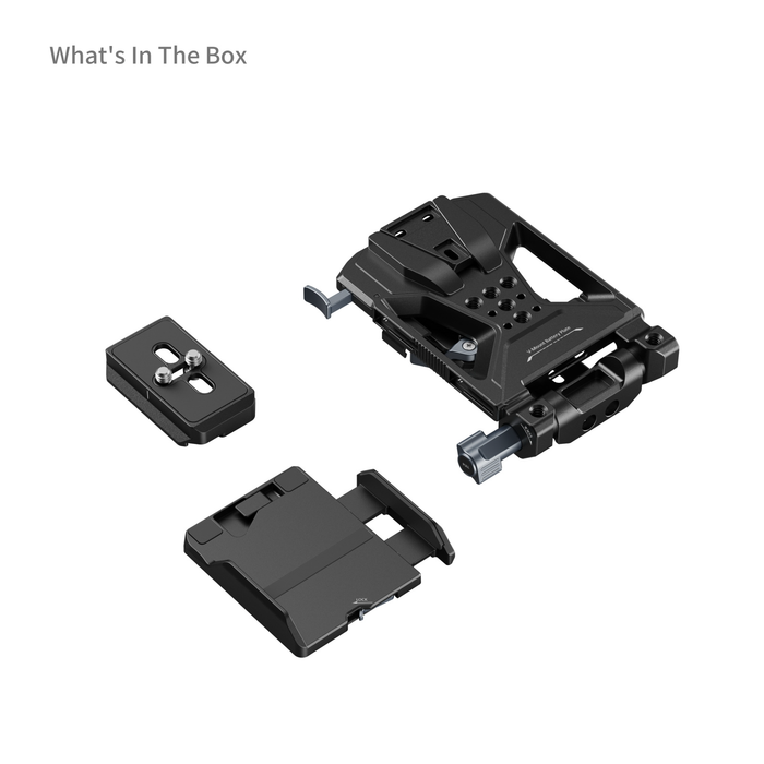 SmallRig V-Mount Battery Mount Plate Kit with Screen Protector, 65W PD Charging, LCD Bracket & Tool-Free Arca-Swiss QR Plate 5315